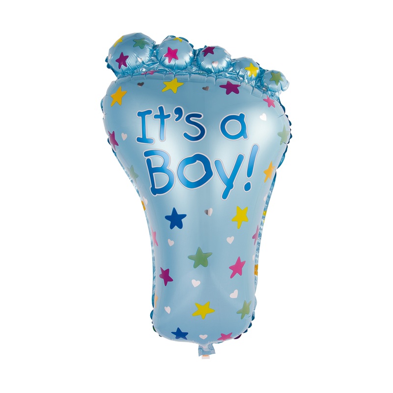 XL Baby shower foil balloon Its a boy blue 80cm