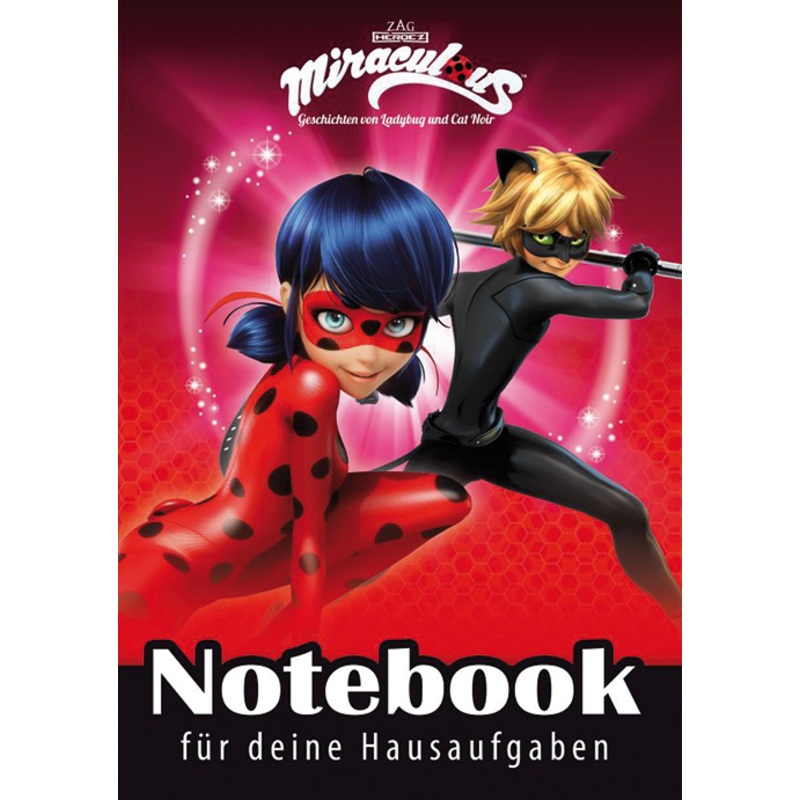 Homework book with Miraculous A5