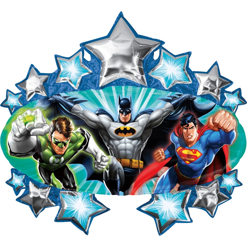 Justice League hero power foil balloon