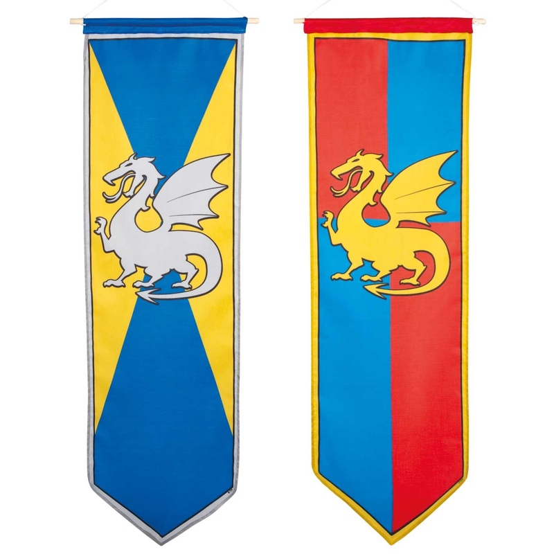 Knight's flag dragon 100 x 30cm