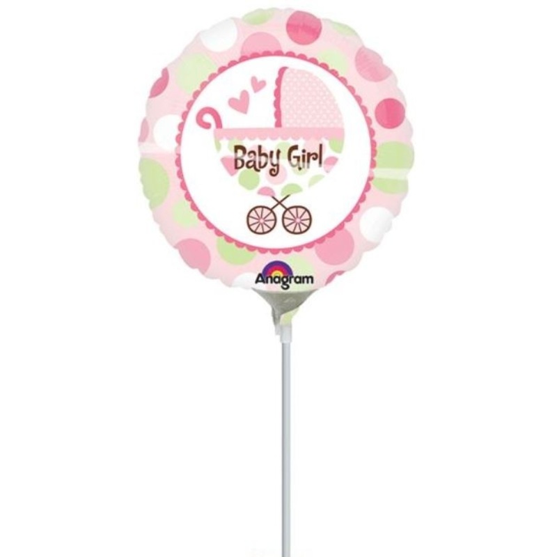 Stick balloon baby girl stroller