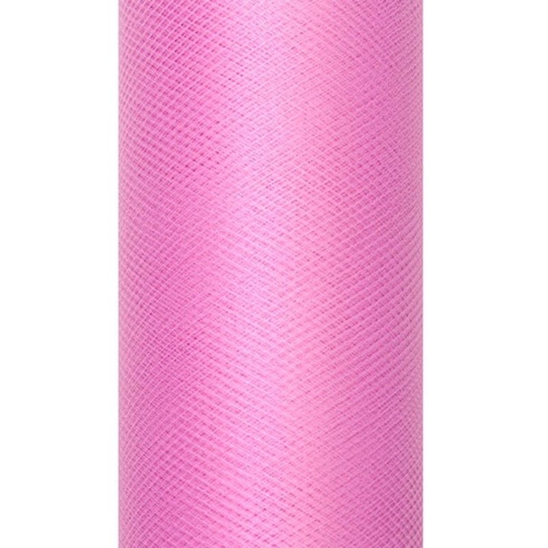 Tulle fabric Luna pink 9m x 30cm
