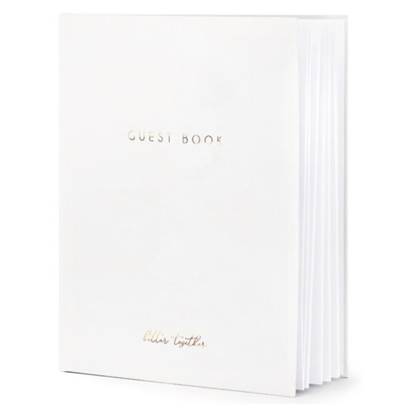 White guest book Better Together 20 x 24.5cm