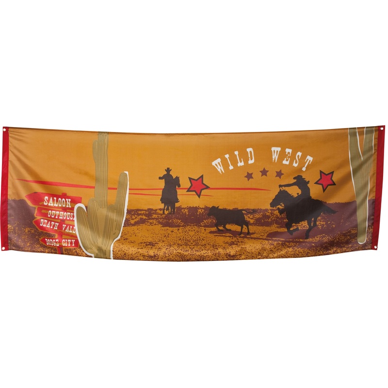 Wild western banner 220x74cm
