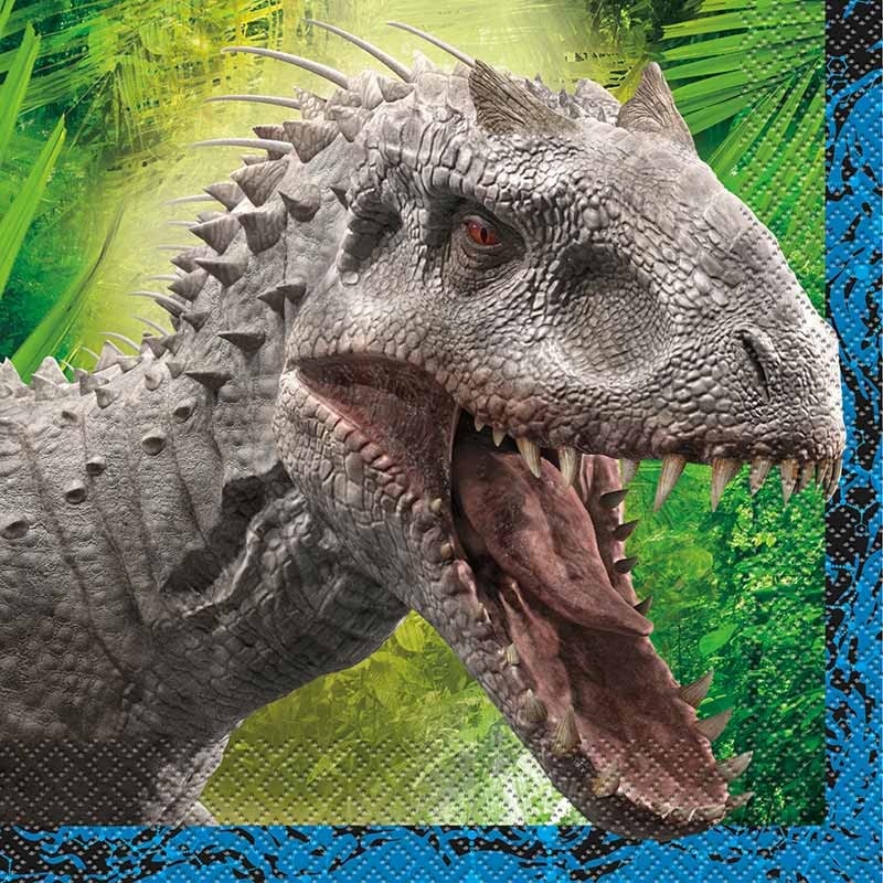 16 Jurassic World napkins 33cm