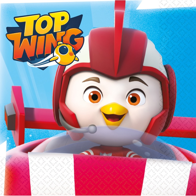 16 Top Wing Heroes Napkins 33cm