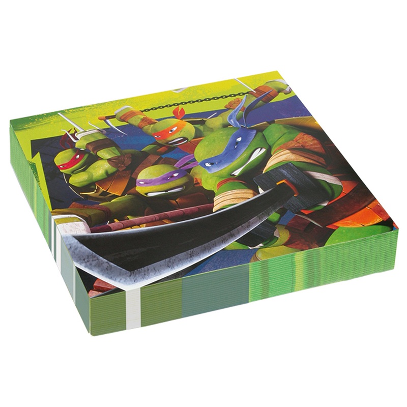 20 Ninja Turtles Party Napkins