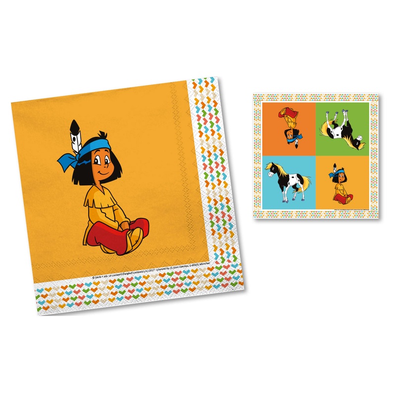 20 Yakari party napkins 33cm