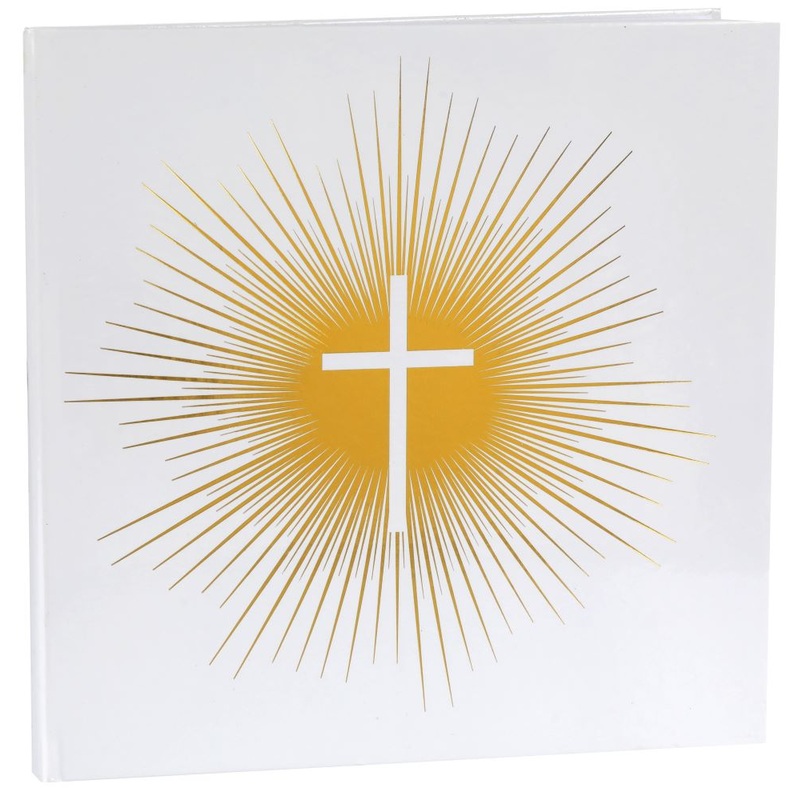 Guest book Golden Cross 24cm