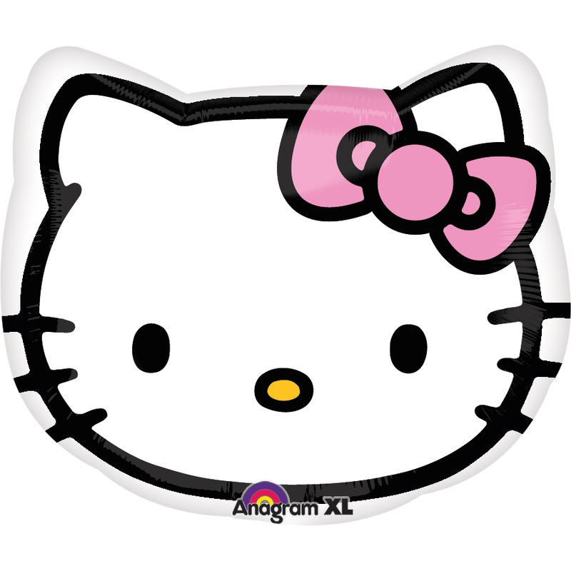 Hello Kitty-Face foil balloon 43cm