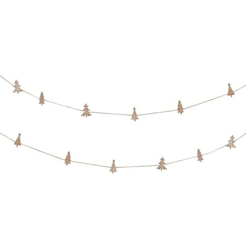 Natural Christmas fir tree clamps with cord 5m