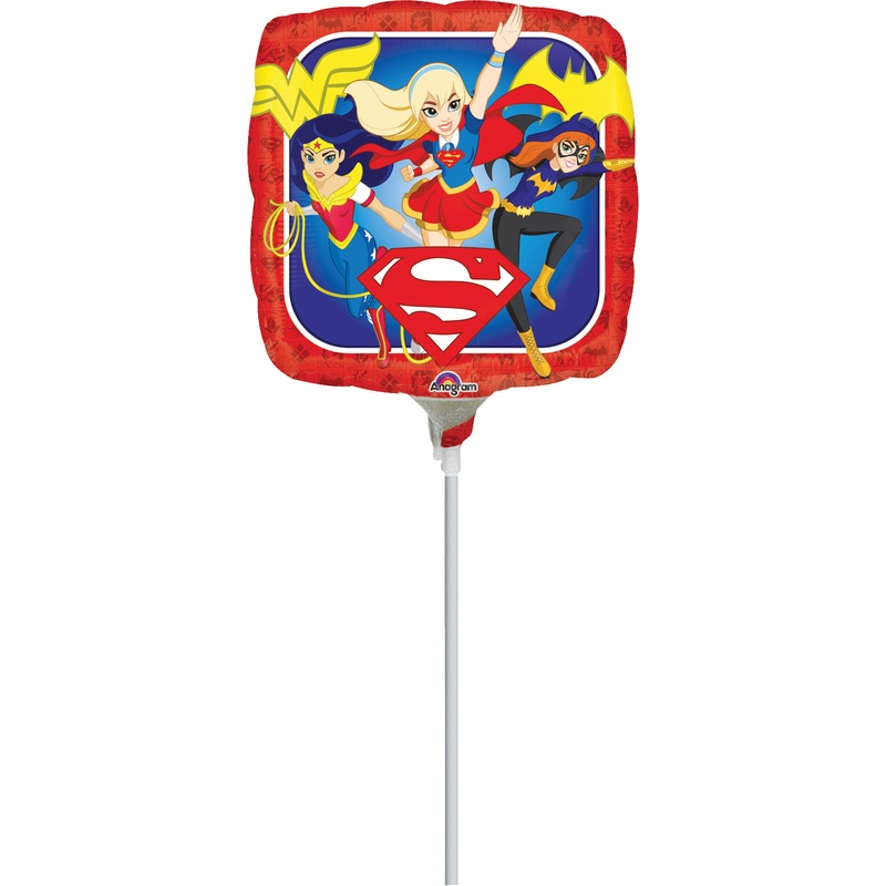 Rod balloon Super Hero Girls Trio angular