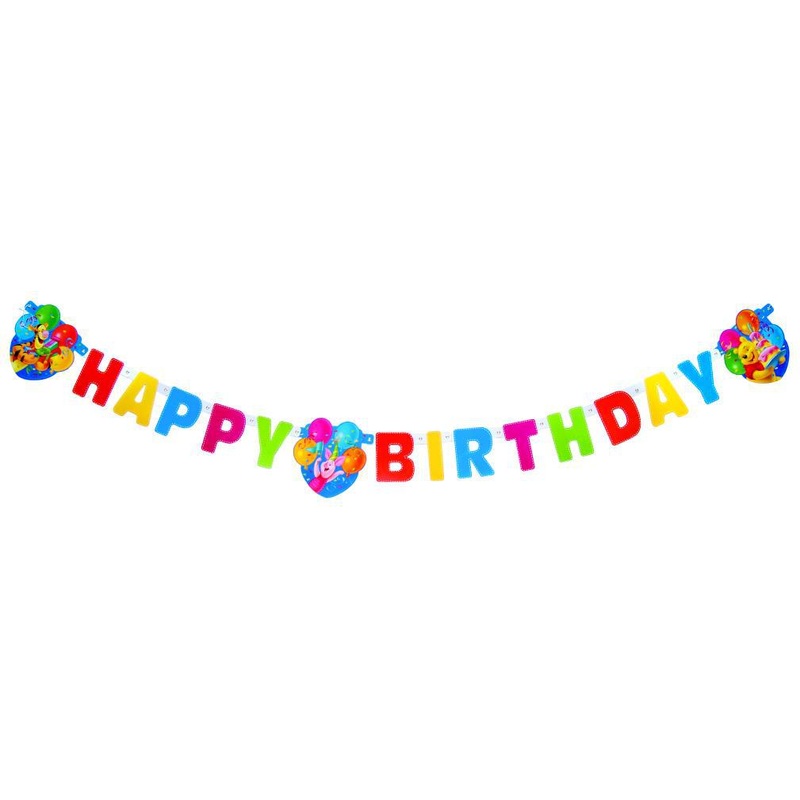 Winnie the Pooh Happy Birthday garland 180cm