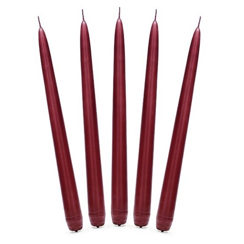 10 candles Firenze burgundy 24cm