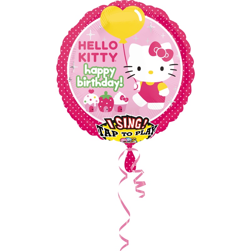 Hello Kitty birthday balloon with sound