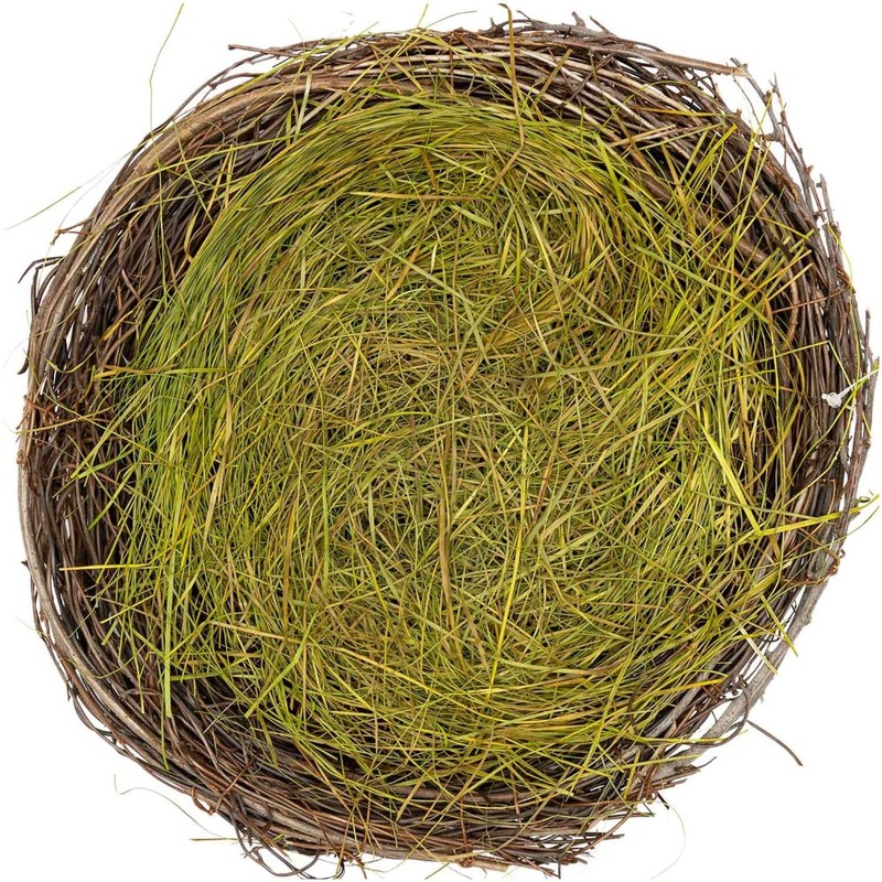 Natural Easter Nest with Grass