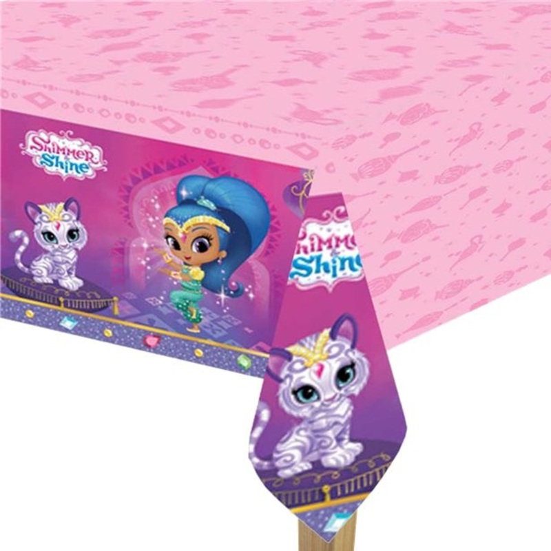 Shimmer & Shine Birthday tablecloth 1.8 x 1.2m