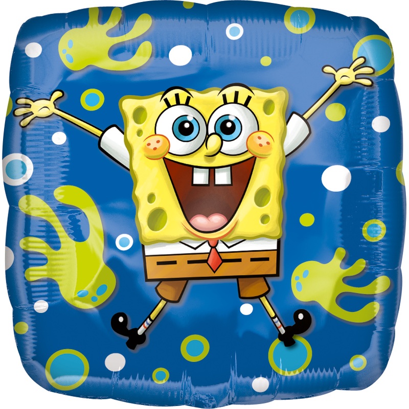 Square Spongebob underwater fun foil balloon