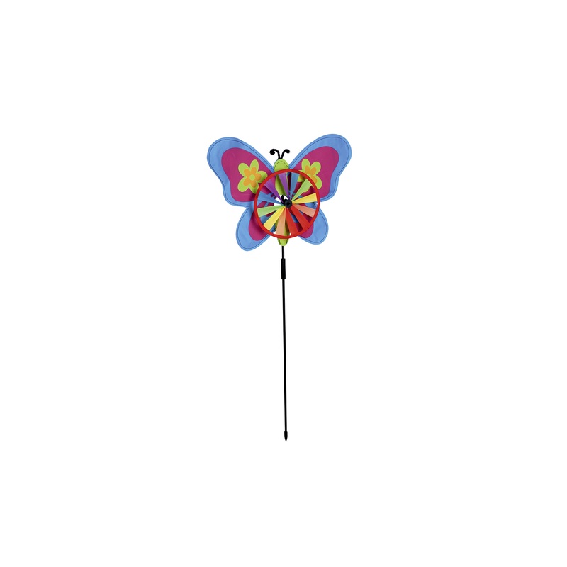 Windmill decoration with butterfly 75cm