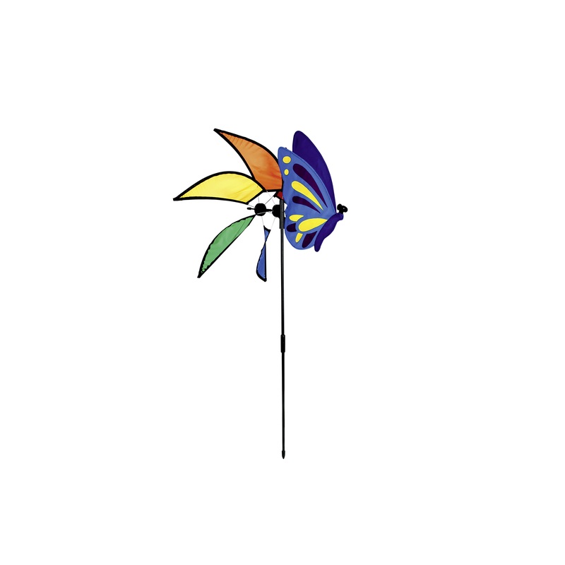 Windmill decoration with butterfly 83cm