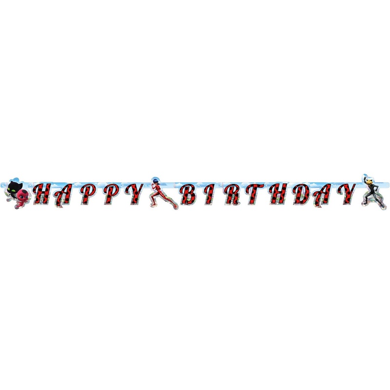 Miraculous Ladybug garland 2m