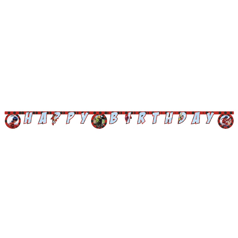 Miraculous Zag Happy Birthday Banner