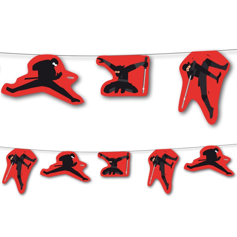 Ninja party garland 3.5m
