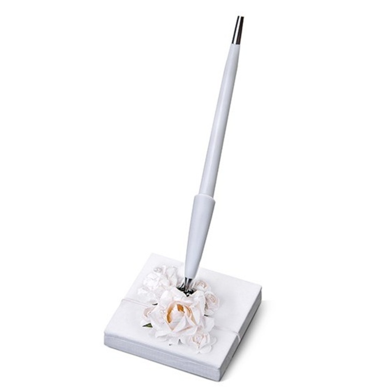 Pen holder White Rose 16cm