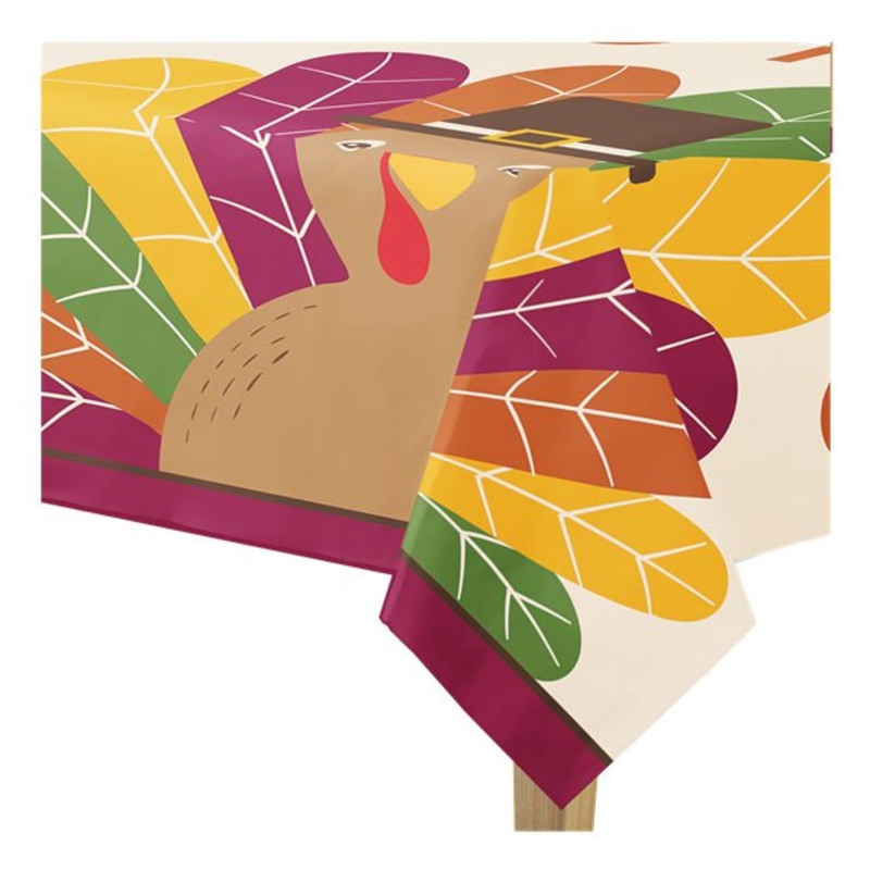 Thanksgiving plastic tablecloth