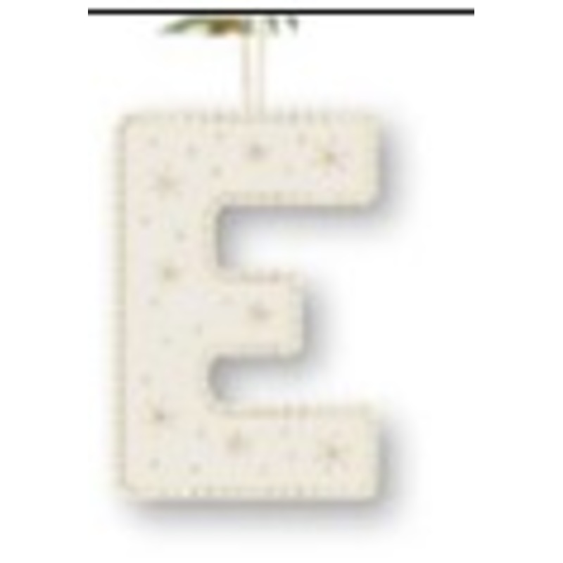 Tree decoration - Star shine letter E