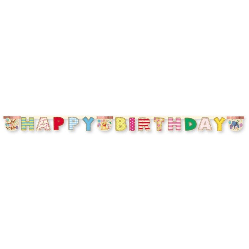 Winnie the Pooh Happy Birthday garland 240cm
