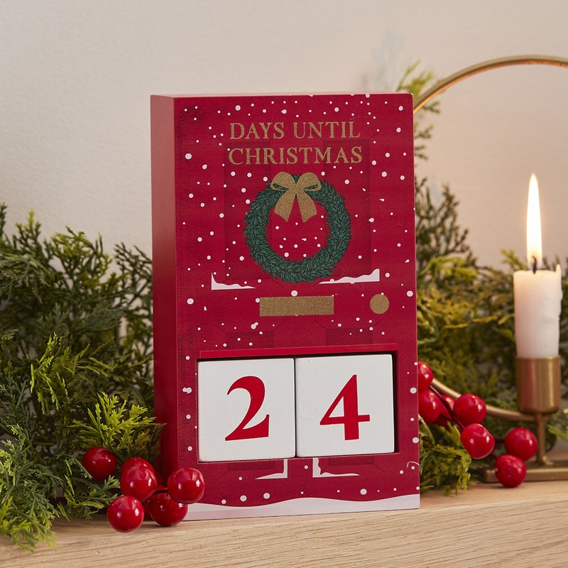 Wooden Christmas Countdown Calendar