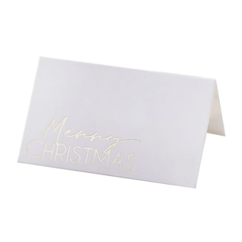 10 elegant Christmas place cards 8 x 6.5cm