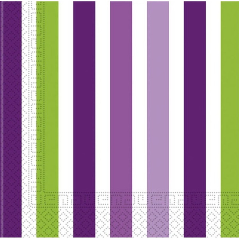 10 lavender garden napkins 23cm