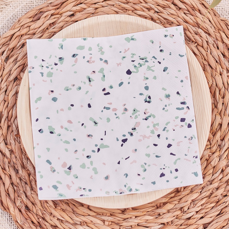 16 Crazy Shreds Eco napkins 33cm