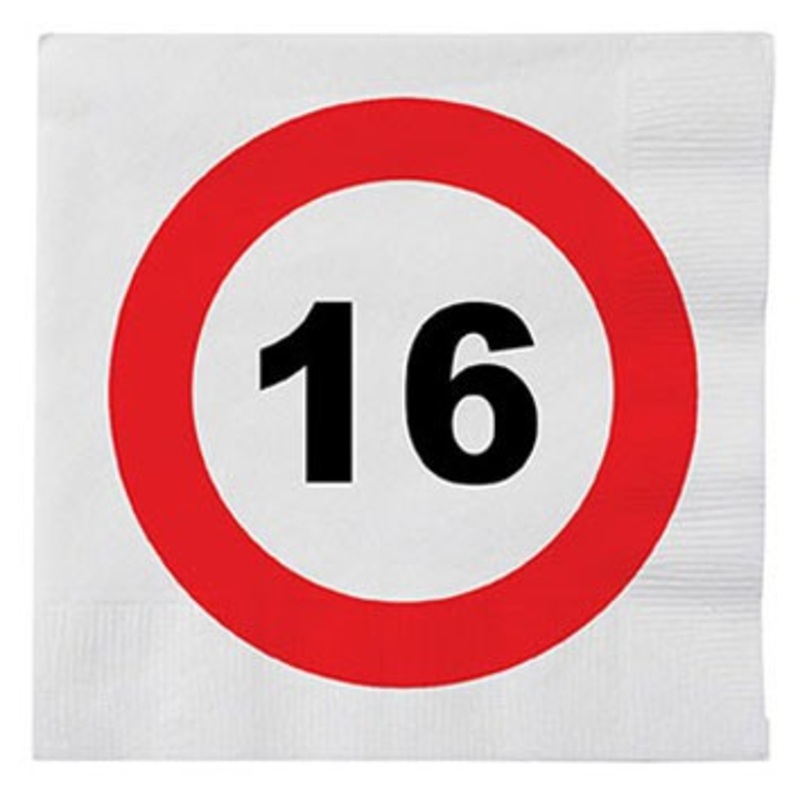 16 Napkins Zone Sweet 16