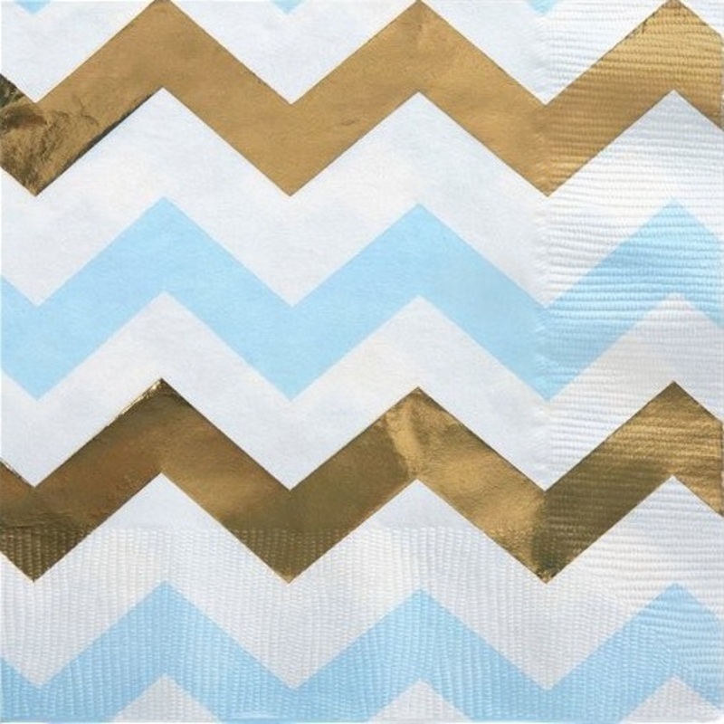 16 zigzag napkins Milan 33cm