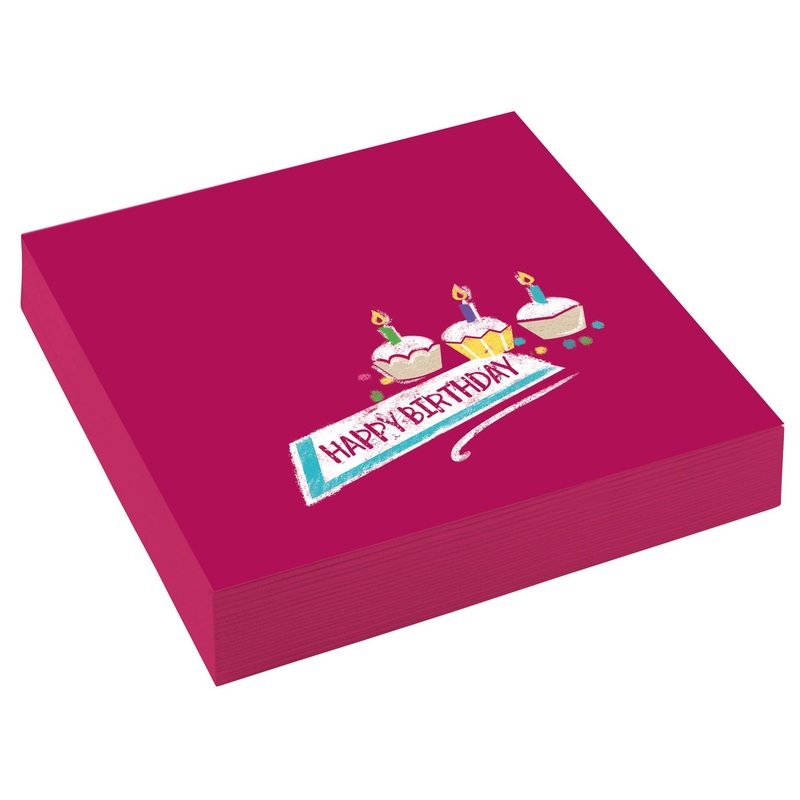 20 Birthday Wishes napkins 25cm