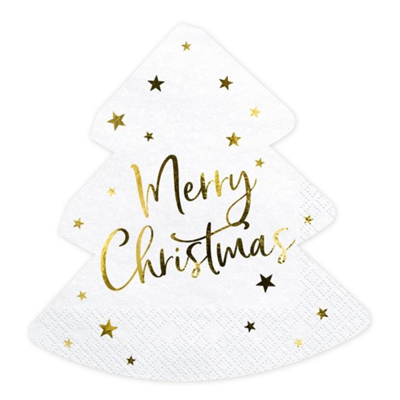 20 Christmas Tree Napkins 30.5 x 32.5cm