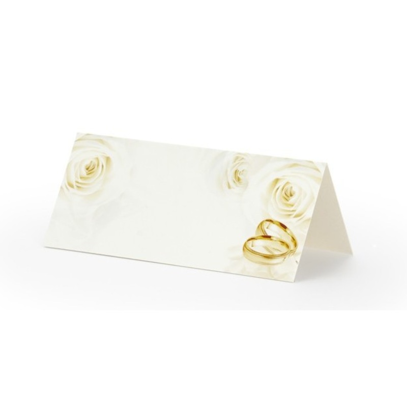 25 place cards cream-gold