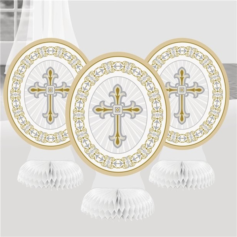 3 first communion stand gold 20cm