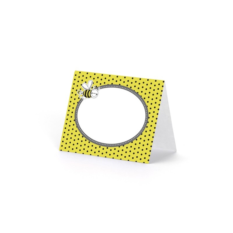6 place cards bees mix