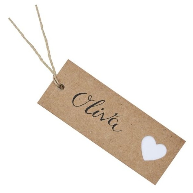 8 Landliebe wedding place card pendants
