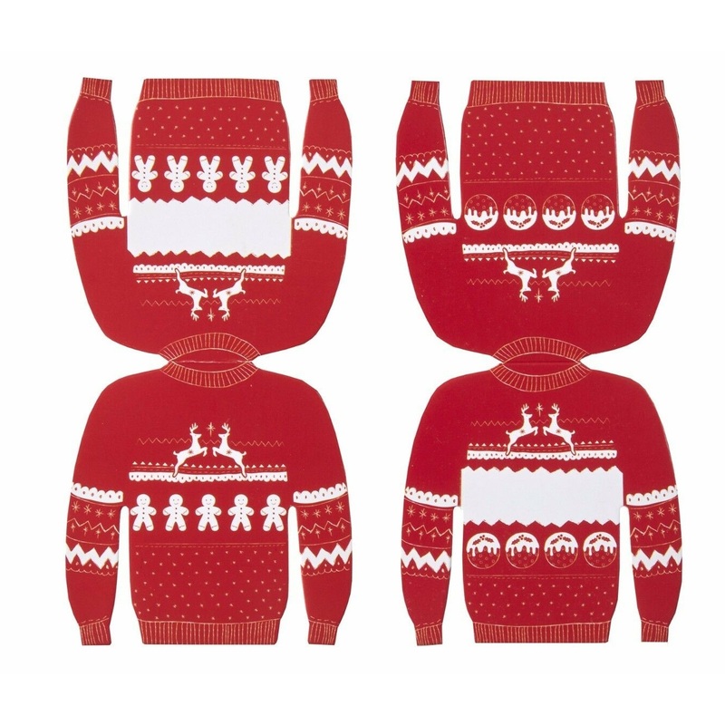 9 Nordic Christmas Sweater Place Cards
