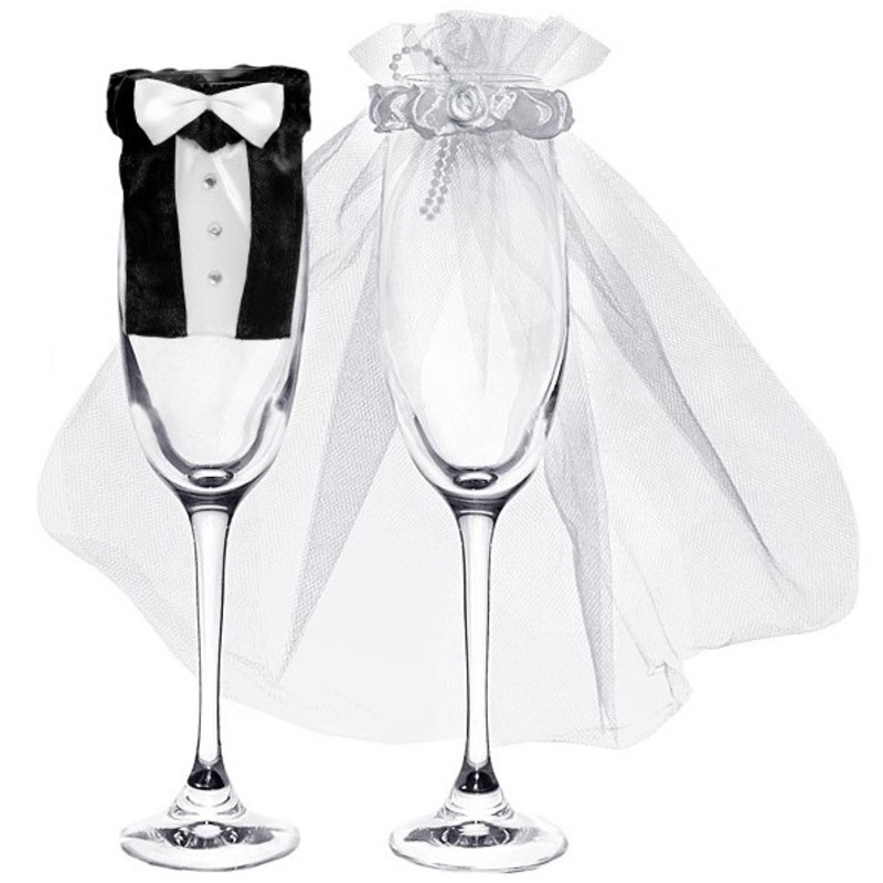 Bride & Groom glass decoration