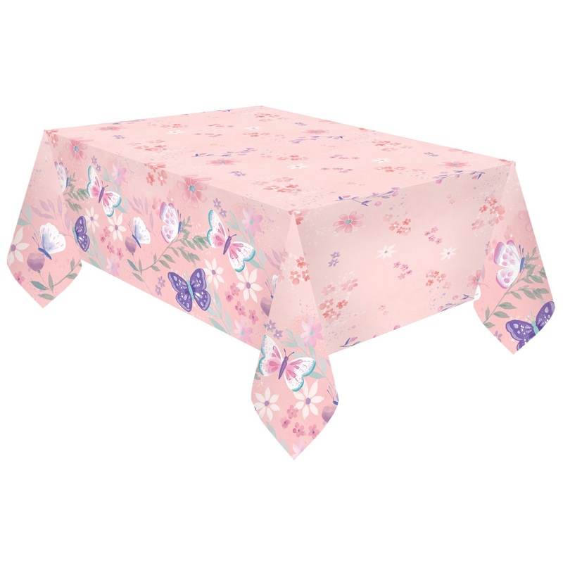 Butterfly garden tablecloth 1.8 x 1.2m