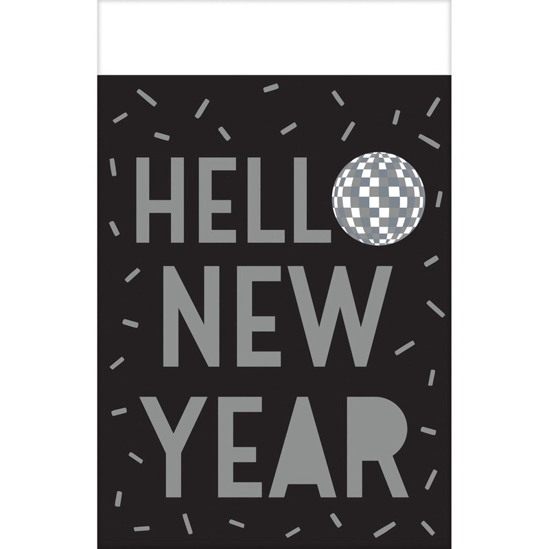 New Year Disco tablecloth 2.59 x 1.37m