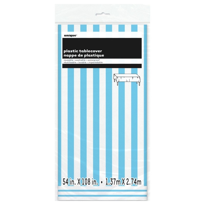 Party tablecloth Victoria light blue 137 x 274cm