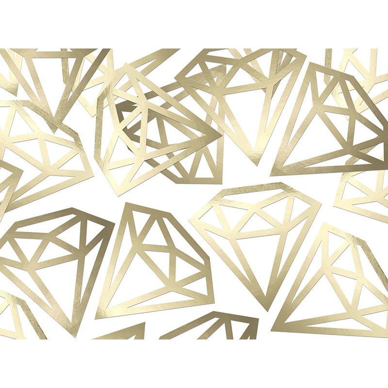 12 confetti diamont gold