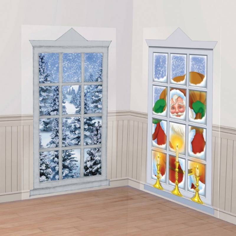 2 Christmas Eve wall sets 85cm x 1.65m